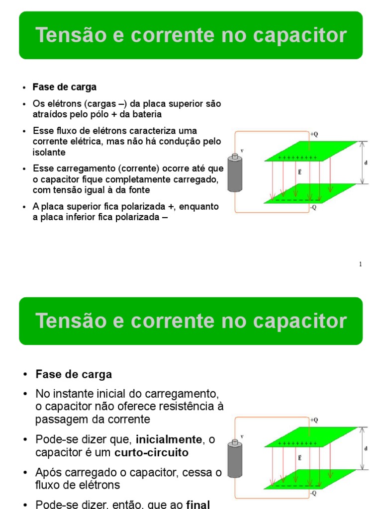 Tensao e corrente em capacitores e indutores.pdf Electrical Network