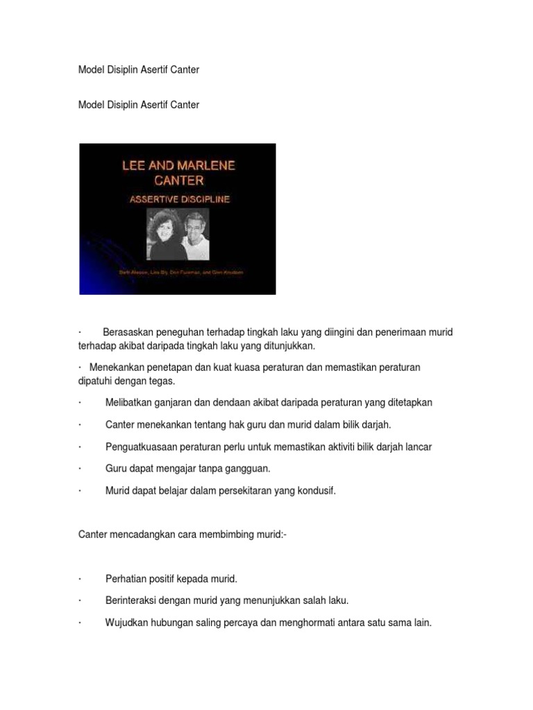 Model Pengurusan Disiplin Pdf