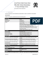 3rd Class Drill Badge Criteria 2014