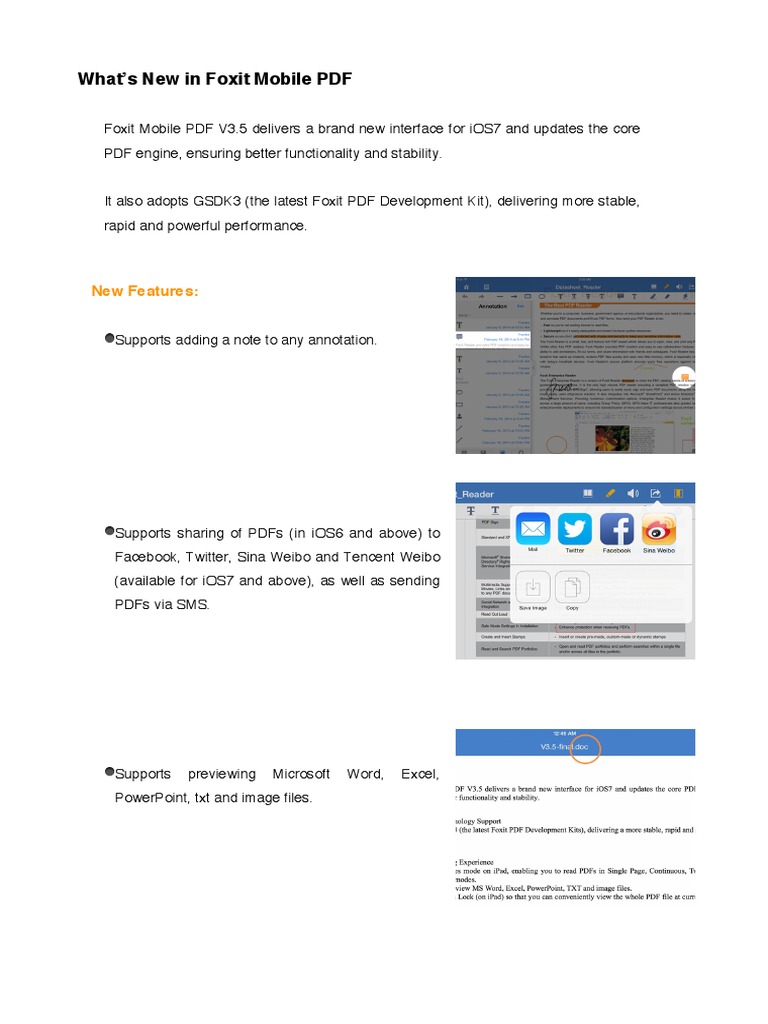 What's New in V3.5 PDF | PDF | Portable Document Format | Ios