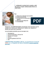 perfil prenatal mama saludable mes febrero