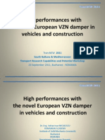 High Performances With The Novel European VZN Damper in Vehicles and Construction