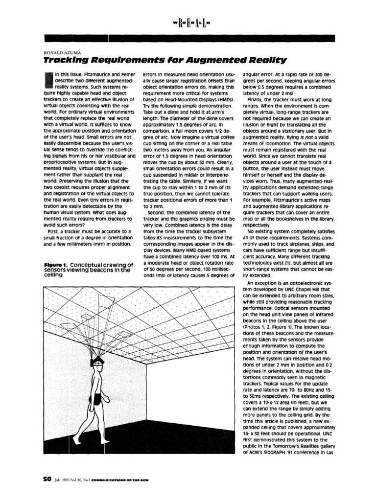 Tracking Requirements For Augmented Reality PDF | PDF | Design ...