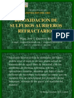 Biooxidacion de Sulfuros Auriferos Refractarios PDF