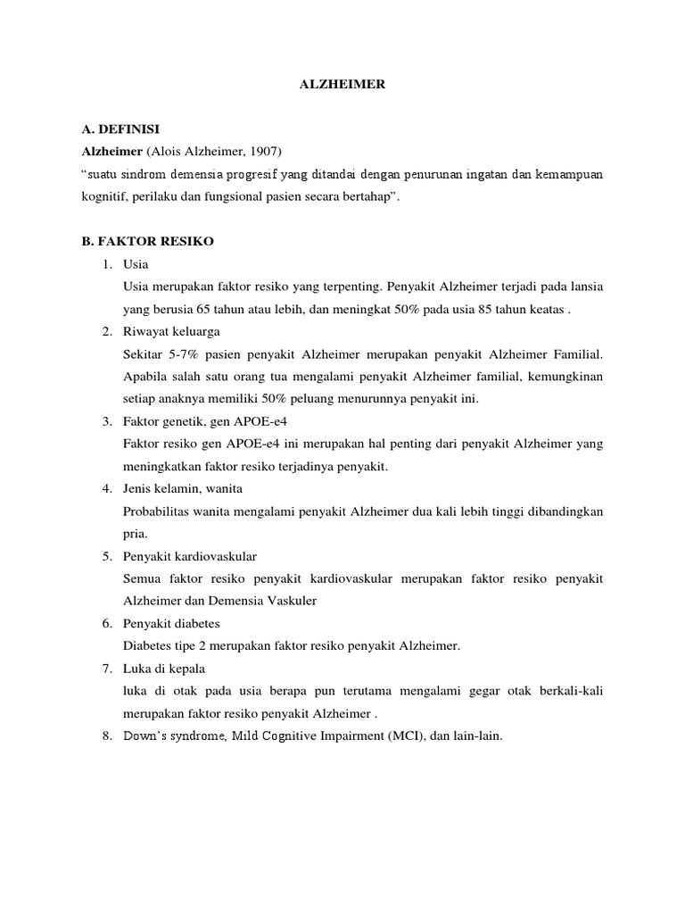 Kasus Alzheimer