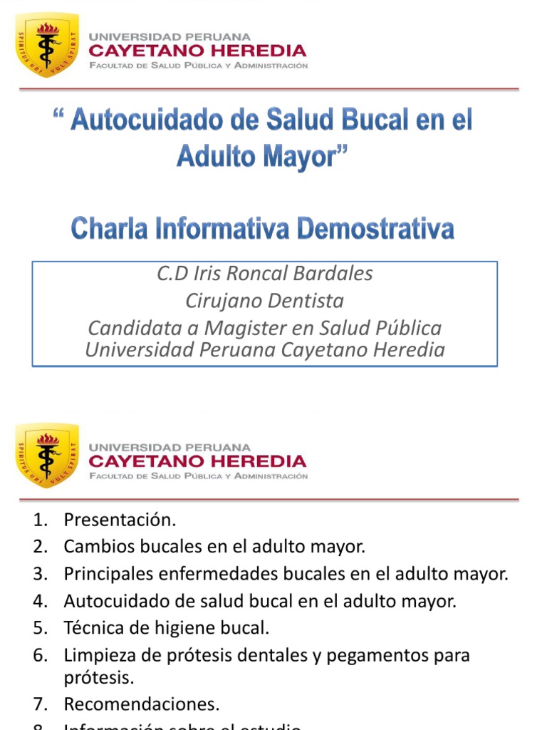 Salud Bucal en Adultos Mayores | PDF | Diente humano | Higiene oral