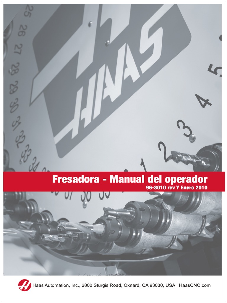 Manual Haas Fresadora Pdf Descargar Gratis Pdf Herramientas