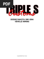 Dodge Dakota 1991-2004 - Fiação para Alarme