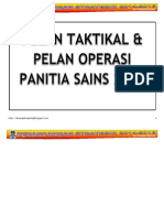 Pelan Taktikal & Pelan Operasi Panitia Sains