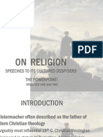 Schleiermacher on Religion