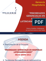 Los Hospitales en Centroamerica INCAE-MMM 2012