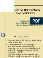 Scope of Irrigation Engineering