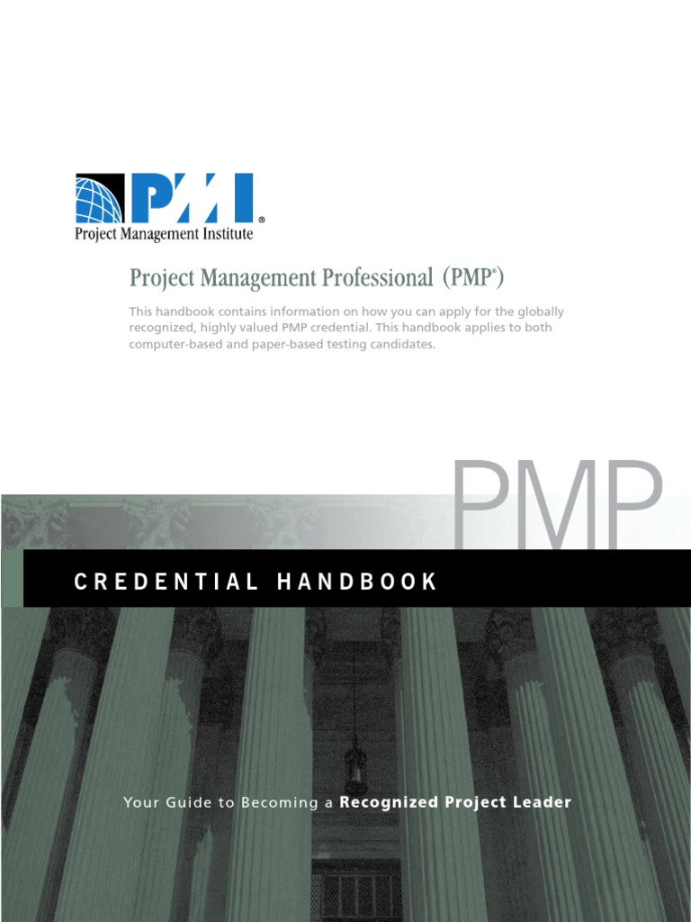 PMI PMP Certification Handbook PDF | PDF | Business | Finance & Money ...