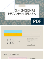 Mari Mengenal Pecahan Setara