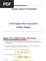 IIR Digital Filter Structures Filter Design