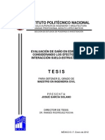 IPN - Evaluacion de Daño en Edificios Interaccion Suelo-Estructura PDF