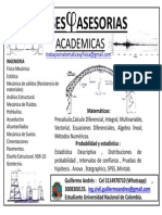 Clases y Asesorias Academicas Ingenieria PDF