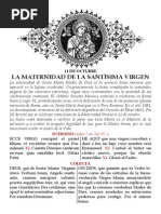 La Maternidad Divina de La Virgen María 11 de Octubre PDF
