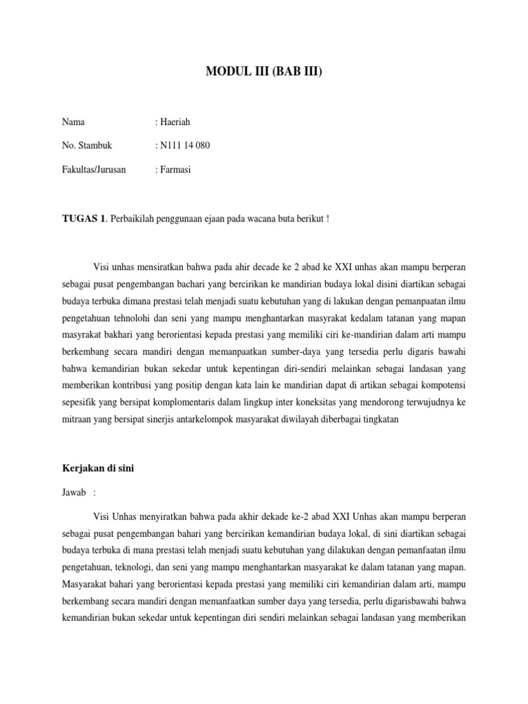 Modul Iii | PDF | Seni & Disiplin Bahasa | Kajian Bahasa Asing