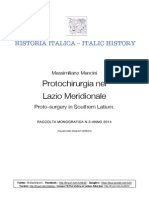 Historia Italica N.3-Protochirurgia Nel Lazio Meridionale