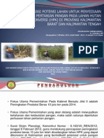 Identifikasi Potensi Lahan untuk Penyediaan Lahan Pertanian Pangan pada Lahan Hutan Produksi Konversi (HPK) di Provinsi Kalimantan Barat dan Kalimantan Tengah