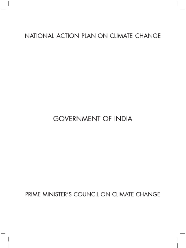 India's Climate Action Blueprint | PDF | Climate Change Mitigation ...