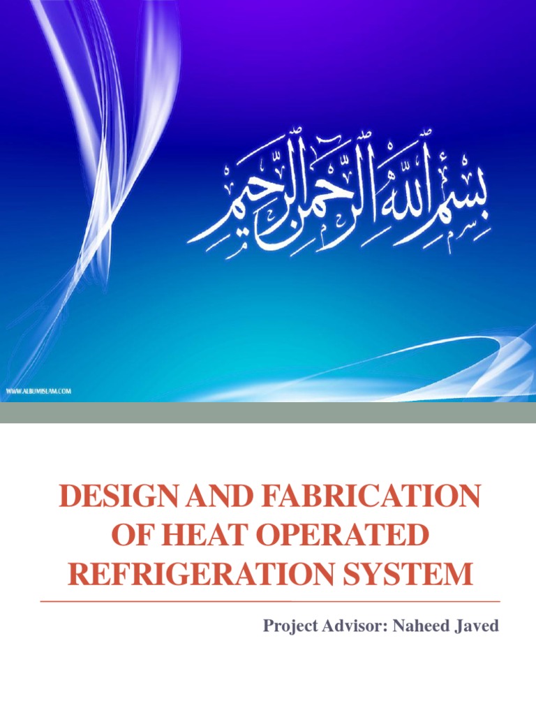 Solar Absorption Refrigeration Design | PDF | Refrigeration | Refrigerator