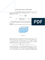 Exam 3 F 08 Math Solutions