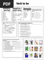 Write The Verb To Be and Change To Short Form.: Re-Arrange The Sentence