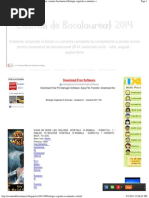 Examen de Bacalaureat 2014 - Subiecte Rezolvate Variante Bacalaureat Biologie Vegetala Si Animala S I