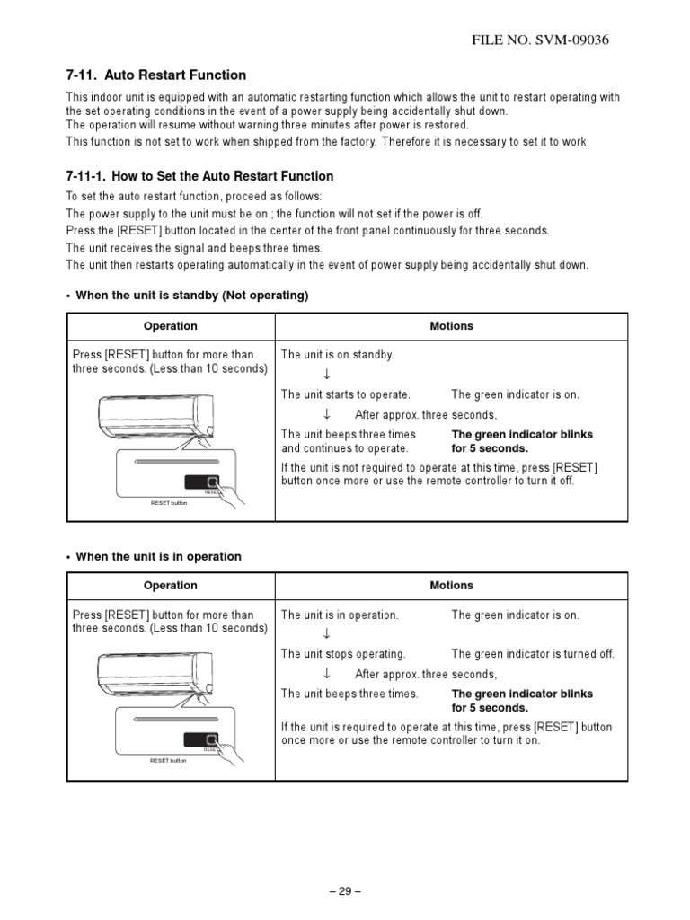How To Set The Auto Restart Function | PDF | Finance & Money Management