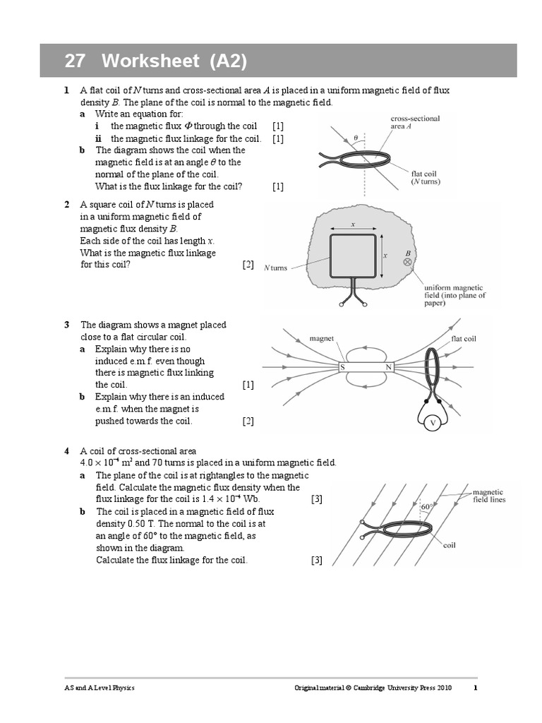 worksheet_27.doc | Inductor | Magnetic Field