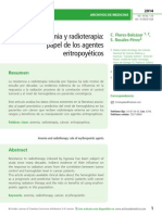 Anemia y Radioterapia: Papel de Los Agentes Eritropoyéticos