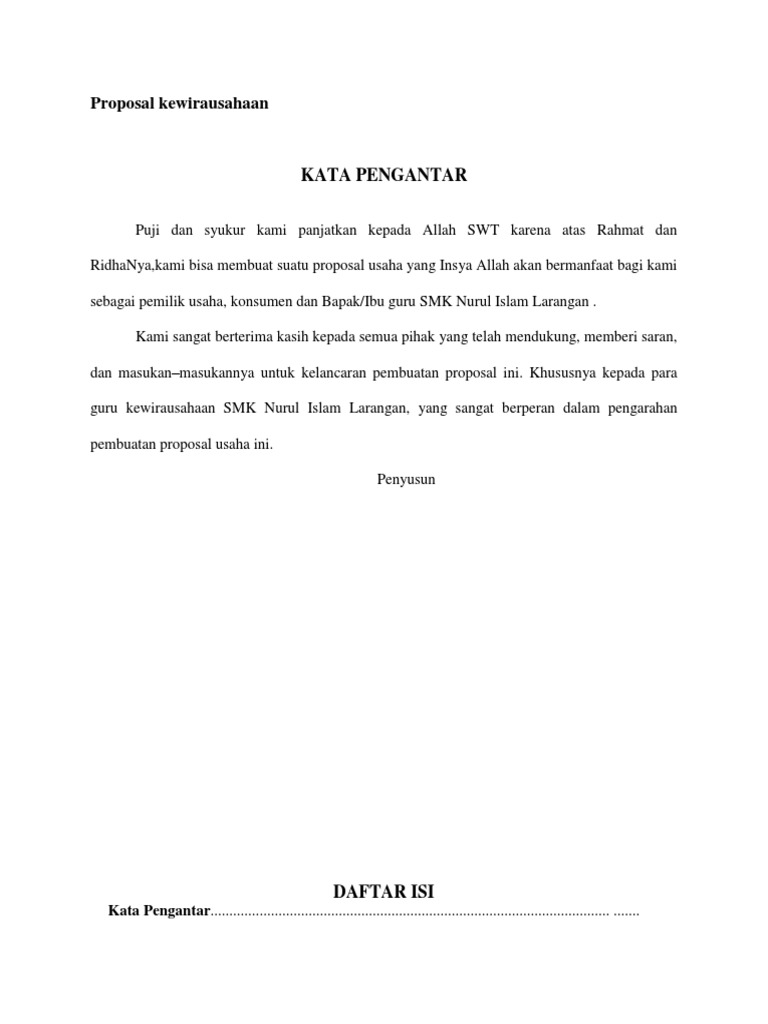 TELUR ASIN Proposal kewirausahaan docx TELUR ASIN Proposal kewirausahaan docx