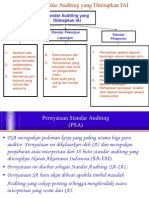 Standar Auditing Yang Ditetapkan IAI: Standar Umum Standar Pekerjaan Lapangan Standar Pelaporan