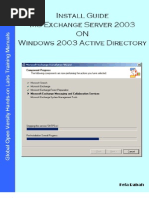 Install Guide MS Exchange Server 2003 on Windows Server 2003 Active Directory v1.1