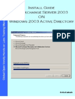 Install Guide MS Exchange Server 2003 on Windows Server 2003 Active Directory v1.1