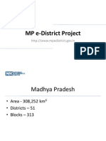 MP e-District Project Overview: Services, Stakeholders, Technology