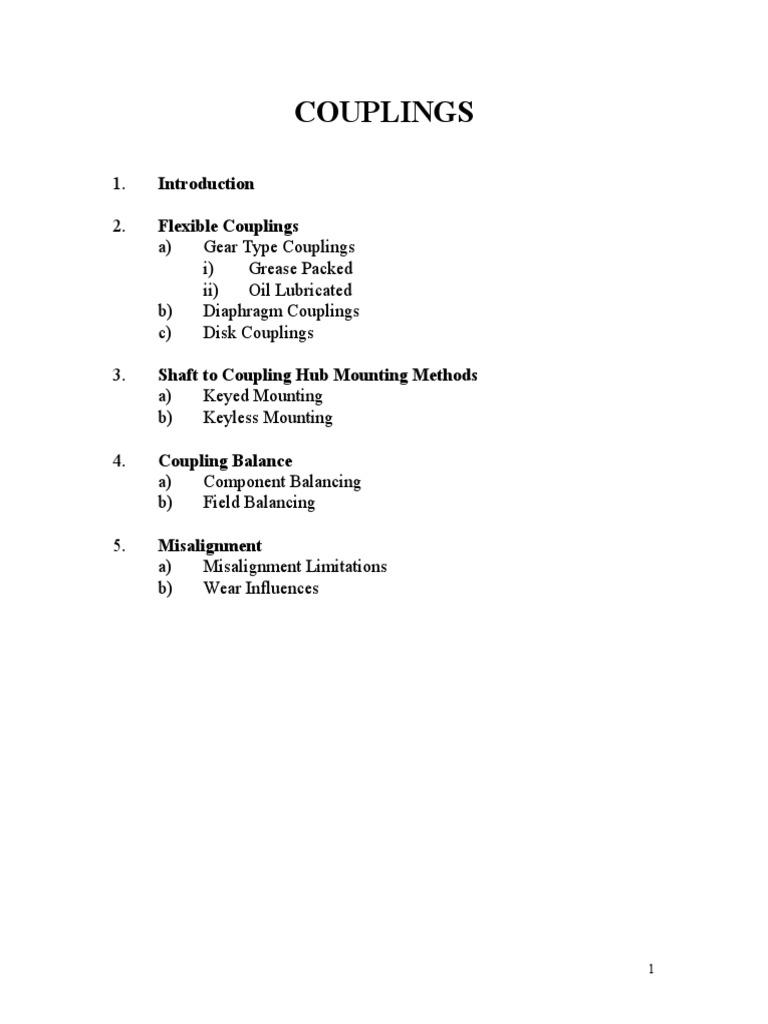 Coupling | PDF