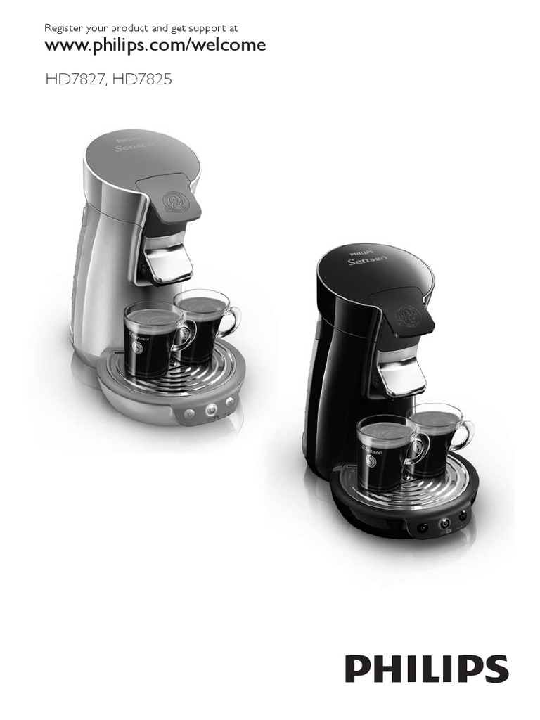 Bedienungsanleitung Philips Senseo.pdf Dishwasher Coffee