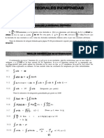 Integración indefinida de funciones