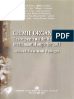 Chimie - Teste Admitere 2011
