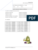 Adicao No Inteiros Relativos