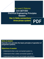 EAL Level 2 Diploma: Unit QETI/003 Electrical Engineering Principles Session