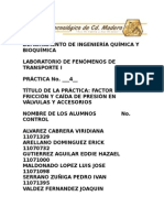 PRACTICA 4 FACTOR DE FRICCION Y CAIDA DE PRESION EN VALVULAS Y ACCESORIOS.doc