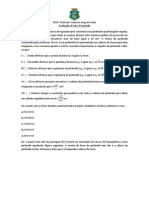 Avaliação 3 Ano 3 Bimestre