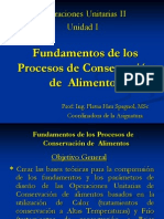 Fundamentos de Los Procesos de Conservacion