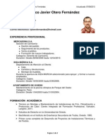 Curriculum Francisco Javier Otero Fernández PDF