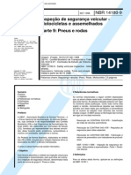 NBR 14180 - 09 - Inspecao de Seguranca Veicular - Motocicletas e Assemelhados - Parte 9 Pneus e Rodas PDF