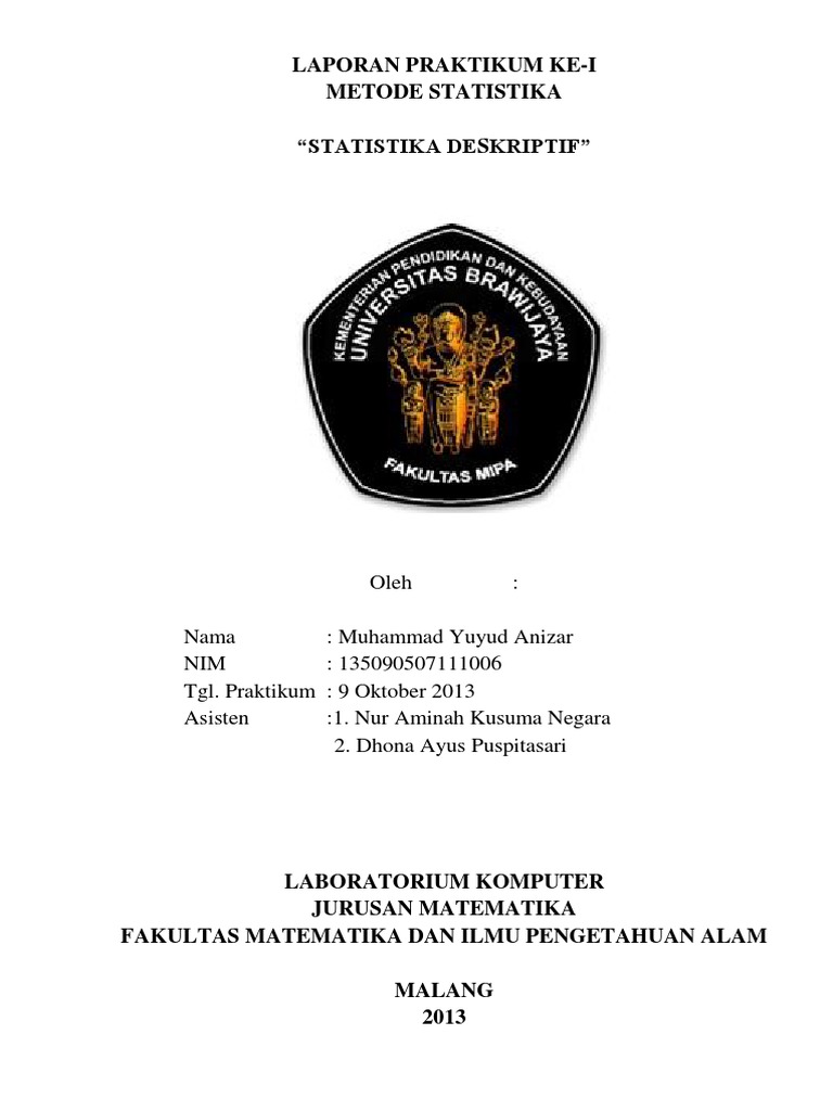 Laporan Praktikum Statistika Deskriptif Docx